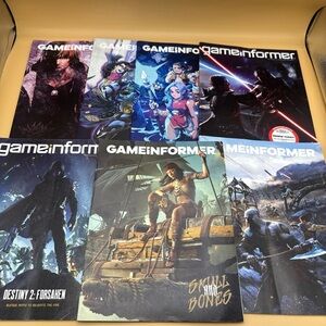 Lot of 7 Game Informer Magazine Lot Issue #s 348/349/304/315/354/350/351
